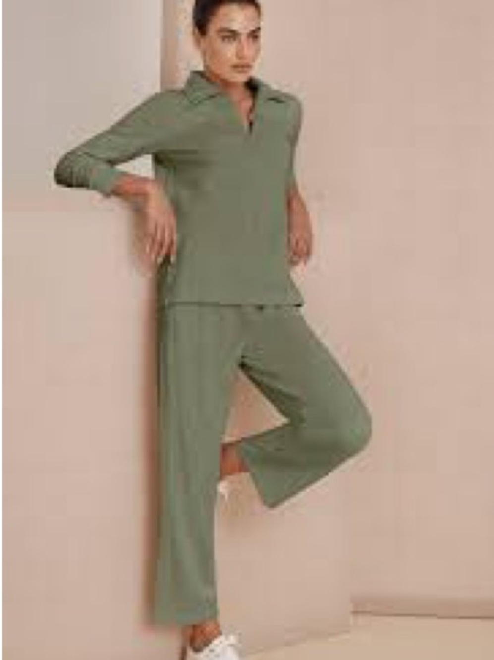 J Jill Relaxed Olive Green Women's Loungewear Set